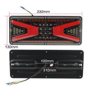 Sepasang Lampu stop rem/Lampu belakang canter/giga/Dutro pick up dll ukuran 33x135cm 12V/24V