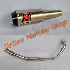 Knalpot Akrapovic gp m1 titan for CB150R CBR150R MegaPro Sonic 150R Supra GTR Tiger Verza Byson MT15 MX King Nmax R15 Scorpio Vixion Xabre GSX 150 Satria F150 dll