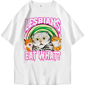Kaos Oversized Tshirt Eat What Kaos Oversize Wanita/Pria