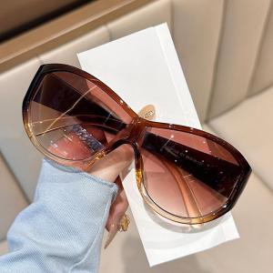 JN IMPRESSION Europe and United States Fashion Large Frame Travel Cycling Sunscreen Sunglasses Hip Hop Sunglasses for Men and Women