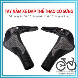 Tay nắm xe đạp thể thao có sừng chống mỏi trơn tay