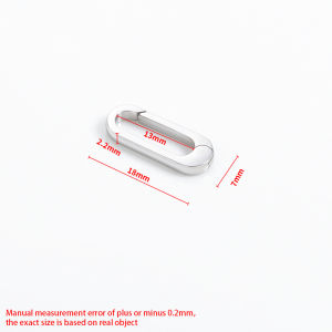 Polished Stainless Steel Oval Spring Buckle Jewelry diy Accessories Clasps Handmade Necklace Bracelet Lock
