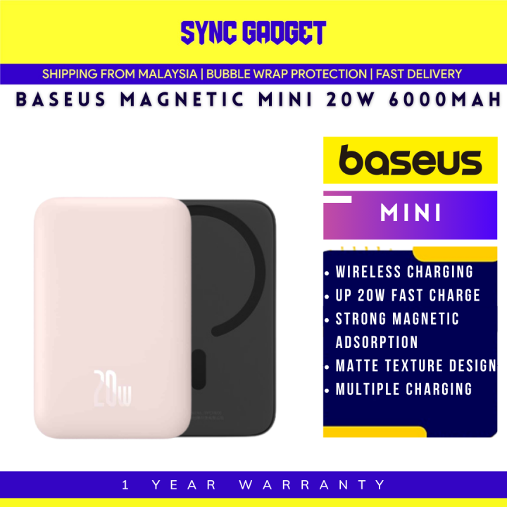 BASEUS Wireless Mini Power Bank 6000mAh [Fast Charge 2.0 I