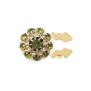 Button Covers Detachable Shirt Button Clips Rhinestones Buttons Flower Button Decorative Button