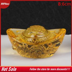 【COD】🔥🔥🔥 Chinese Feng Shui Yuan Bao Dragon Pattern Ingot Lucky Blessing Home Ornament
