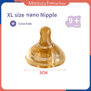 Minitutu Bahan Tritan Silver Botol Susu 3 IN 1 Leher Lebar 240ml / 300ml untuk Bayi Anti Kolik Bebas BPA