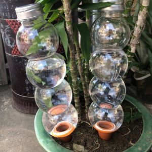 NHG Transparent Automatic Water Device Drip Irrigation Large Capacity Drip Irrigation System Garden Supplies Elongated Gourd Self Watering Device Indoor Plants