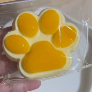 Taba Squishy Cat Paw Squeeze Toys Kawaii Sticky Squishies Fidget Toys Birthday Party Gift for Kids Adults