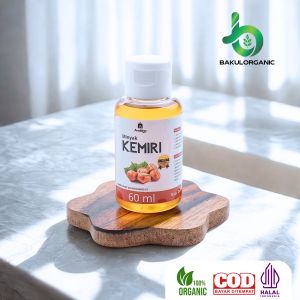 Bakulorganic Minyak Kemiri 100% Murni Bakar Penumbuh Rambut