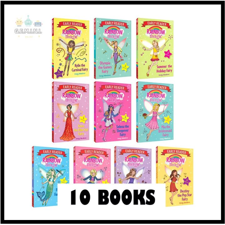 洋書 Rainbow Magic Early Reader 10 Books Set Rainbow Magic Early Reader Collection 10 Books Box Set by