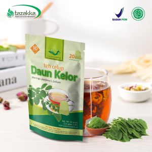 Teh Celup Daun Kelor Mengatasi Gangguan Pencernaan Herbal Tazakka Kemasan Pouch