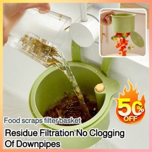 ✨【PRAKTIS ANTI MAMPET】✨ Keranjang Penyaring Wastafel Dapur / Jaring Anti Sumbat untuk Bak Cuci Piring / Tas Gantung Tiriskan dengan Tombol Tekan / Desain Saringan Lepas Rak Penyimpanan Multifungsi