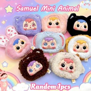 Samuel Mini Animal Plush Blind Box Cute Keychain Plushie Random 1pc Surprise Toy for Birthday Gift Bag Pendant
