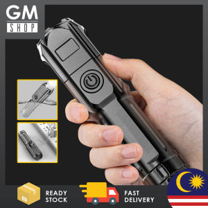 GMSHOP Multifunctional LED Super Bright Mini Flashlight USB Rechargeable Telescopic Zoom Torchlight
