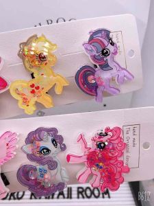 Little Piny Quicksand Arcylic Hair Clip 1 Row Of 10 Pcs