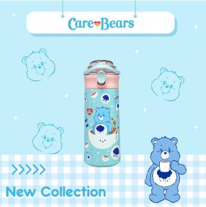 กระติกน้ำเก็บอุณหภูมิ Care Bears มาใหม่ ฝาแบบยกดื่ม พร้อมหลอดในตัว มีหูหิ้วพับเก็บได้ ใช้งานสะดวก ความจุ 500 ml พร้อมส่งครบลายตามภาพ