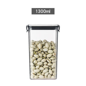 Household Storage Jars Clear Bulk Food Storage Container Plastic Kitchen Refrigerator Noodle Box Multigrain Storage Tank Transparent Sealed Cans Canister Stash Jars For Serving Coffee Spice Snacks Candy Grains Cookies Biscuits Tea