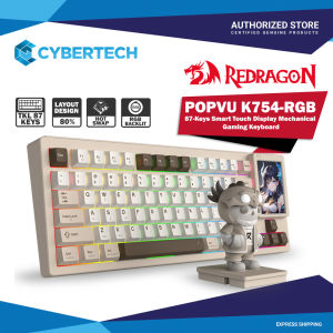 Redragon K754-RGB POPVU 87 Smart Touch Display Mechanical Gaming Keyboard