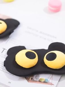 Cat Plush Sleep Mask Soft Eye Mask Light Blocking Breathable Washable Travel Nap Home Rest