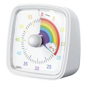Mini Electronic Timers with Colorful Rainbow Dials Time Management Device quiet Operation Timers Tool for Kid & Adults