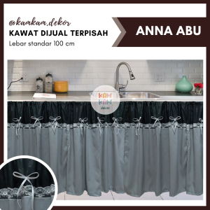 GORDEN KOLONG DAPUR PITA / HORDENG KOLONG DAPUR PASTEL / TIRAI DAPUR KOLONG MINIMALIS