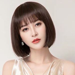 Tóc Giả Nữ Trung Niên Nguyên Đầu Cao Cấp Vic Ngắn Chất Sợi Tơ Hàn TN05 MS16025 BLINK HAIR
