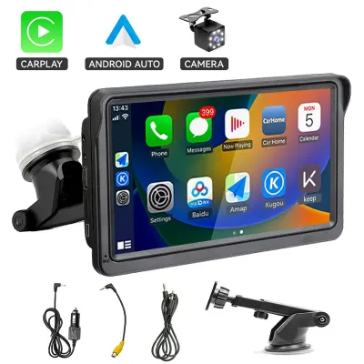 7 inci Touchscreen Wireless Wired CarPlay Android Portable Carplay Mobil Stereo Radio MP5 Player Bluetooth Monitor IPS FHD
