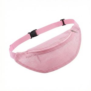 Zipper Mesh Waist Pack Adjustable Strap Portable See Through Shoulder Bag Lightweight PVC Hollow Crossbody Fanny Purse Beach