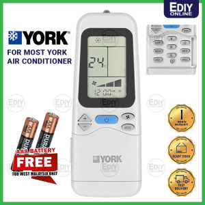 【FREE BATTERY AAA X2】 Y0rk Air Cond Conditioner AirCond Remote Control YK3 YK03 Remot ALAT KAWALAN JAUH Penghawa Dingin Penyaman Udara 空调遥控 冷气遥控 Ediyonline Ediy