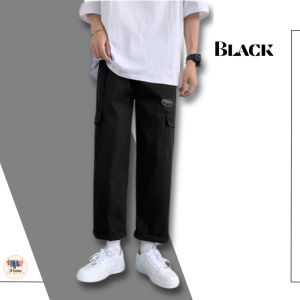 Ready Stock Oversize Multi-pocket Straight Cut Casual Men Long Couple Cargo Pants Seluar Panjang Lelaki Slack 【M-3XL】