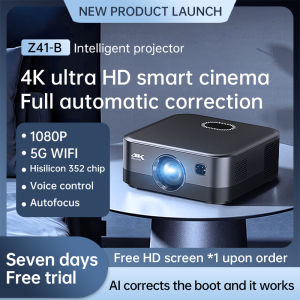 [Ultra Clear Eye Protection] Projector 4k Mini Smart Projector Home Ultra High Definition Home Theater Horizontal Wall Projector Mobile Screen Projector Mini 4K Projector