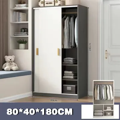 Homelife Multi-layer Wardrobe Sliding Door Wardrobe Furniture Clothes Display Cabinet Storage Cabinet