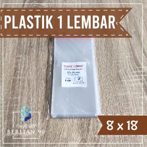 Plastik Kue Basah Opp lembaran 8 x 18 cm 30s - Plastik One Sheet