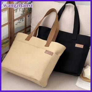 wangzhansi New Canvas Tote Túi cho phụ nữ công suất lớn duy nhất Vai Túi sinh viên các lớp học đi lại mang túi Phụ nữ túi xách giản dị