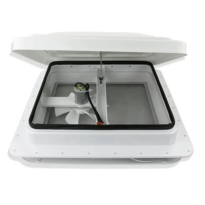 [qianze]RV Ventilation Fan 12V Power Fan 14 Inch X 14 Inch White Lid ...