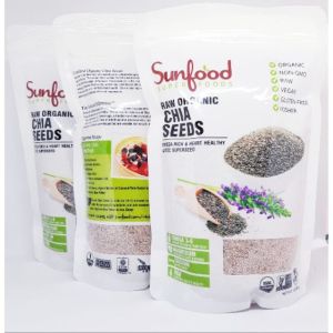 [GIÁ TỐT HCM] Hạt Chia Trắng/ đen Sunfoods Mỹ 454gram - giảm cân bổ sung dinh dưỡng