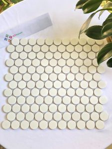 Gạch mosaic chấm bi tạo điểm nhấn không gian nội ngoại thất nhà hàng khách sạn giá rẻ hàng sẵn kho