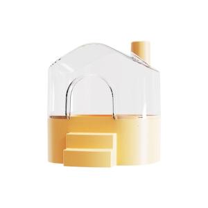 Transparent Sand Bath Container Hamster Bathroom For Hamsters Promotes Natural Cleaning Behavior Habitat Enrichment