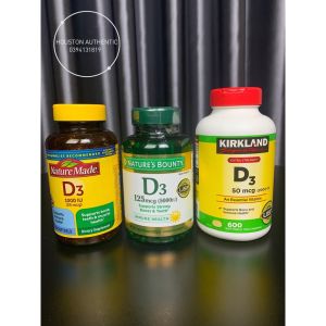 [ ĐỦ BILL STORE + AIR] Viên uống bổ sung Vitamin D3 Kirkland  Nature Made  Natures Bouty _ Live mua hàng tại Mỹ
