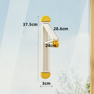 Foldable Drying Rack Indoor Wall Mounted Hanger Rack Strong Suction Window Balcony Penyangkut Baju