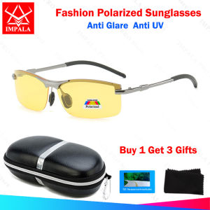 IMPALA PG2038L Tự động thay đổi màu sắc Kính mát phân cực cho nam giới lái xe câu cá Eyewear chống chói UV400 kính râm thể thao ống kính với khóa hộp