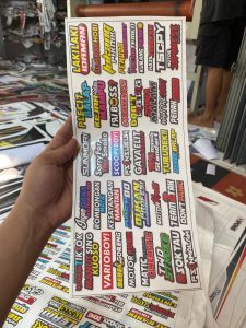 STIKER KATA KATA KORBAN / STIKER PACK KATA KATA BAHAN TRANSPARAN