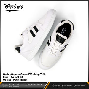 Sepatu Sneakers Fashion Working T-28 / Sepatu Kets Kasual Kuliah Hangout Import Murah