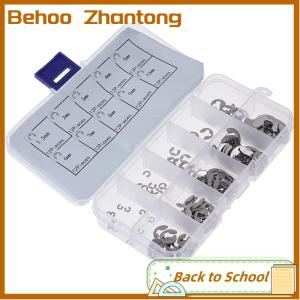 Behoo 120ชิ้น กล่อง304สแตนเลสสตีล E-CLIP retaining CLIP Assortment KIT M1.5 M10