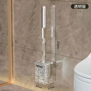 Glacier Grain Toilet Brush Household Without Dead Angle New Wall-mounted Cleaning Silicone Simple Design Bathroom Brushes Ins