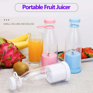 JE.ID Fresh Juice Portable Blender Juicer 1300mAH 380ml 40 W Juice Blender Mini Recharge USB Pembuat Jus Botol Milkshake 6 Mata Pisau Mecoo Aesthetic  Juicer Tritan Baby Food Grade