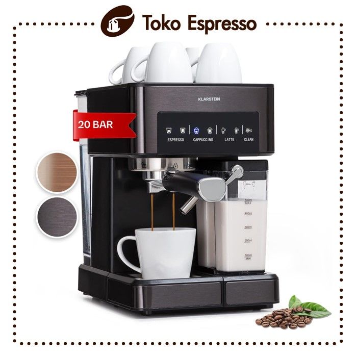 Klarstein Arabica Comfort Espresso Machine with Milk Frother Lazada Indonesia