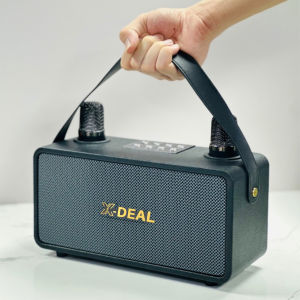 No.8 shop X-DEALX bluetooth speaker wireless dual microphone KTV subwoofer home portable karaoke RGB portable audio