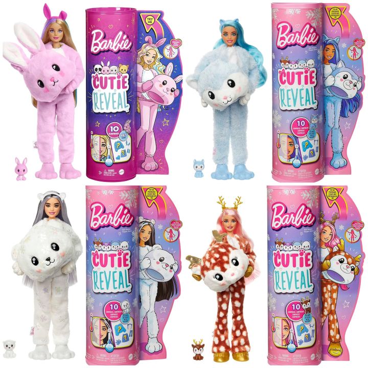 READY STOCK) Barbie Cutie Reveal Dolls with Animal Plush Costume