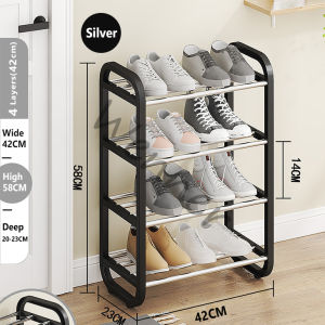 Goody Shoe Rack 5-Layer Stainless Steel Shoes Rack Shoe Storage Organizer Shelf Simple Shoe Rack For Dormitory Bedroom